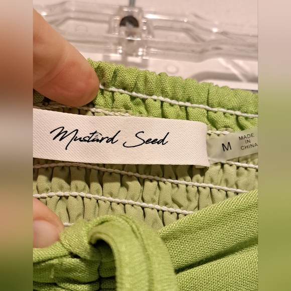 Mustard Seed Light Green "Meet For Drinks" Halter Mini Dress Size Medium - Picture 8 of 10